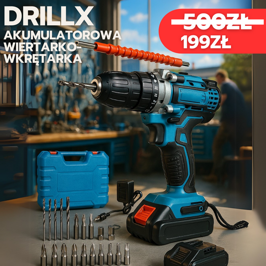 DrillX™ – Wiertarka Bezprzewodowa