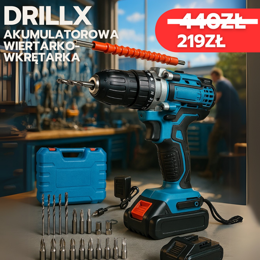 DrillxX™ – Wiertarka Bezprzewodowa