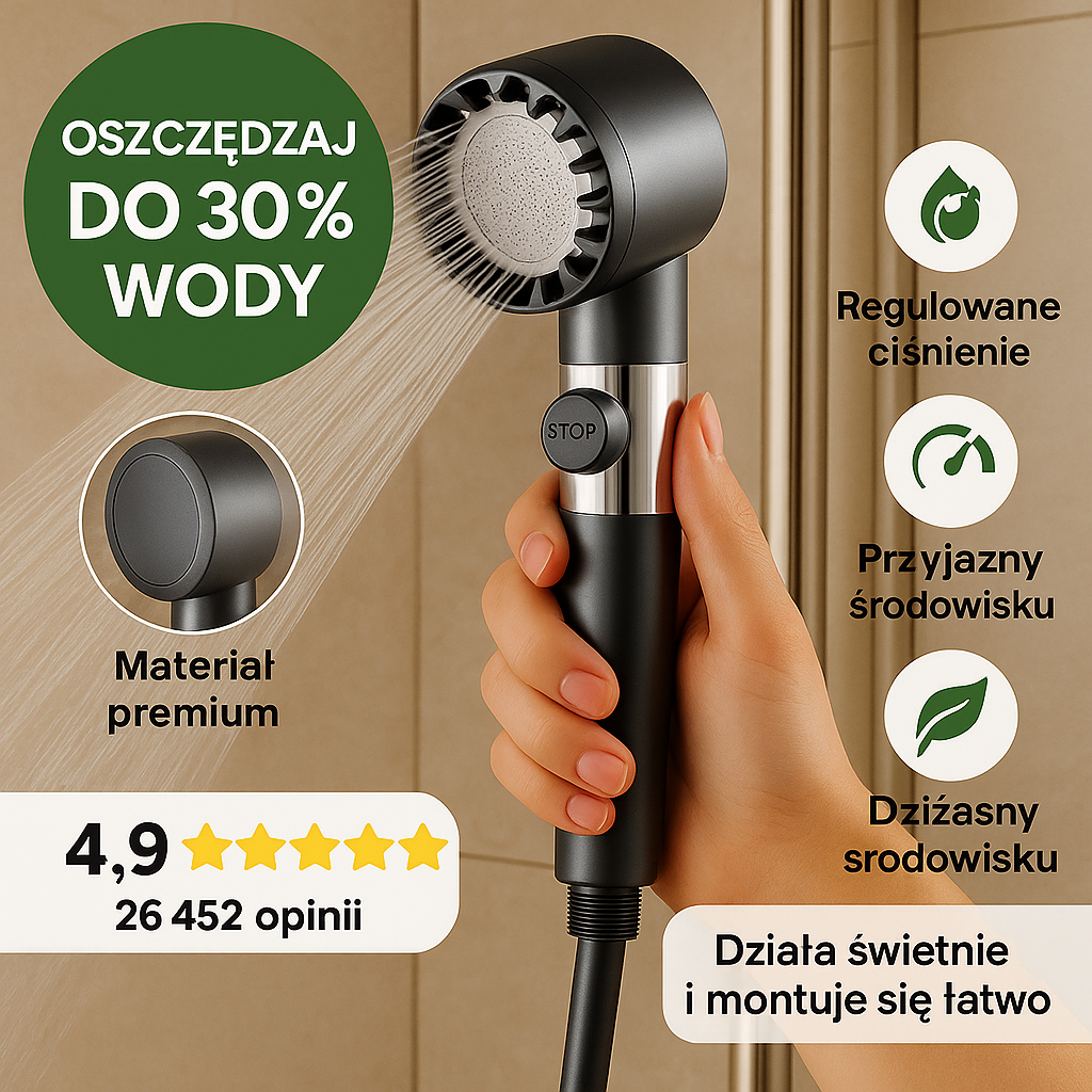 HydroBoost™ – Prysznic Wysokociśnieniowy