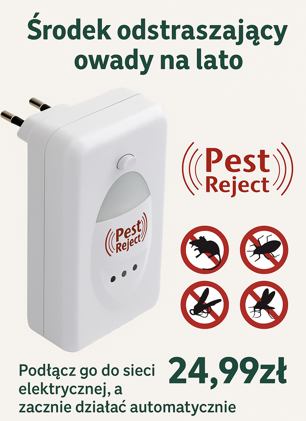 Środek odstraszający Owady